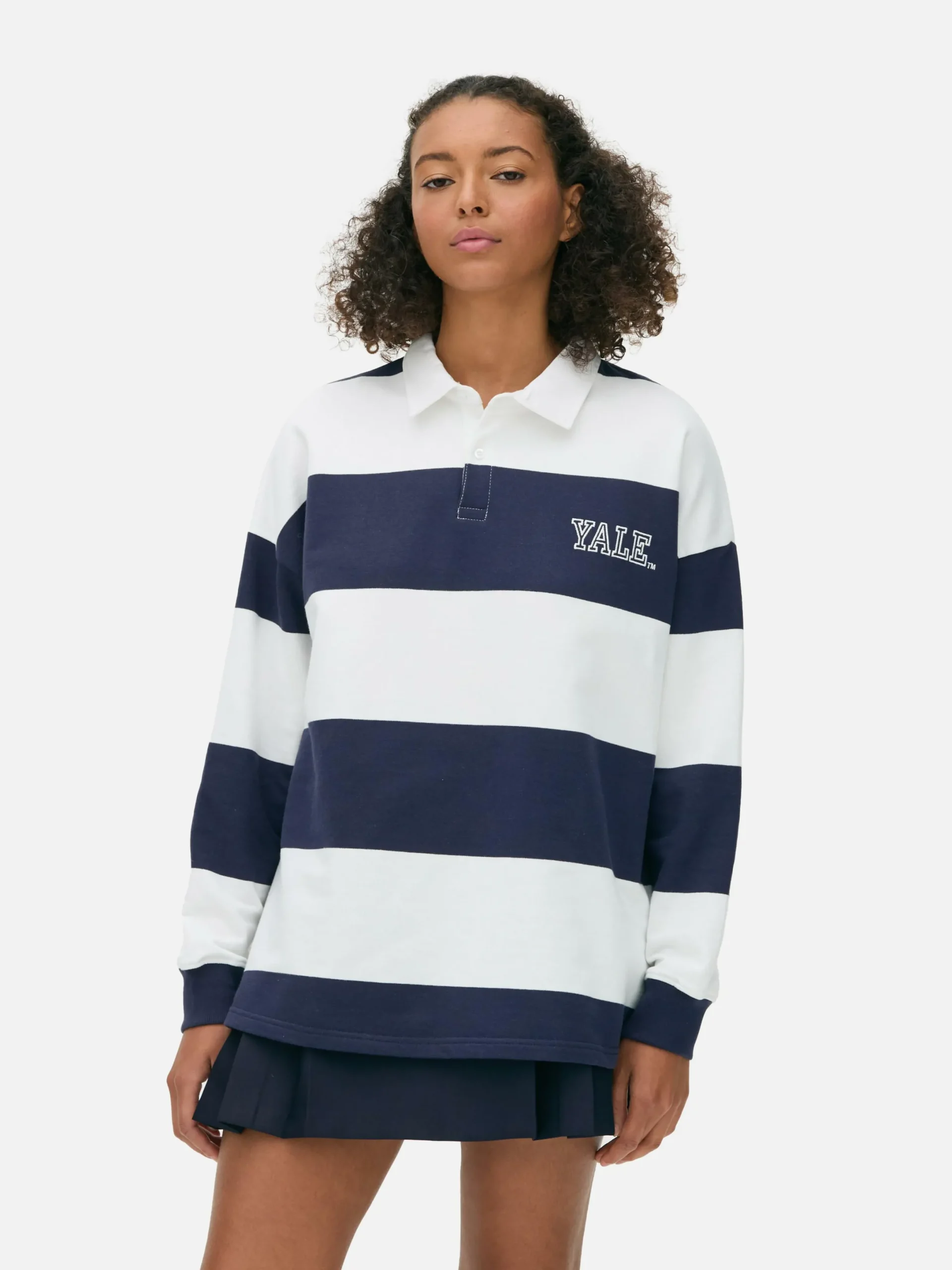 Hauts Et T-Shirts|Primark Polo Rayé Yale Bleu marine