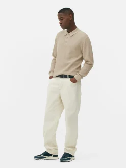 Pulls Et Gilets|Primark Polo Texturé à Manches Longues Taupe