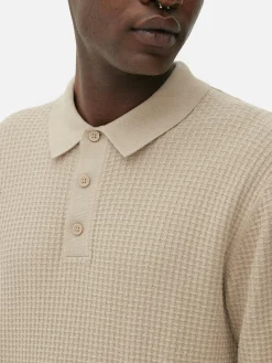 Pulls Et Gilets|Primark Polo Texturé à Manches Longues Taupe