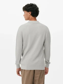Pulls Et Gilets|Primark Polo Texturé à Manches Longues Gris