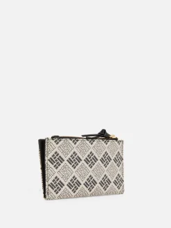 Sacs Et Porte-Monnaie|Primark Portefeuille Pliant à Monogramme Noir