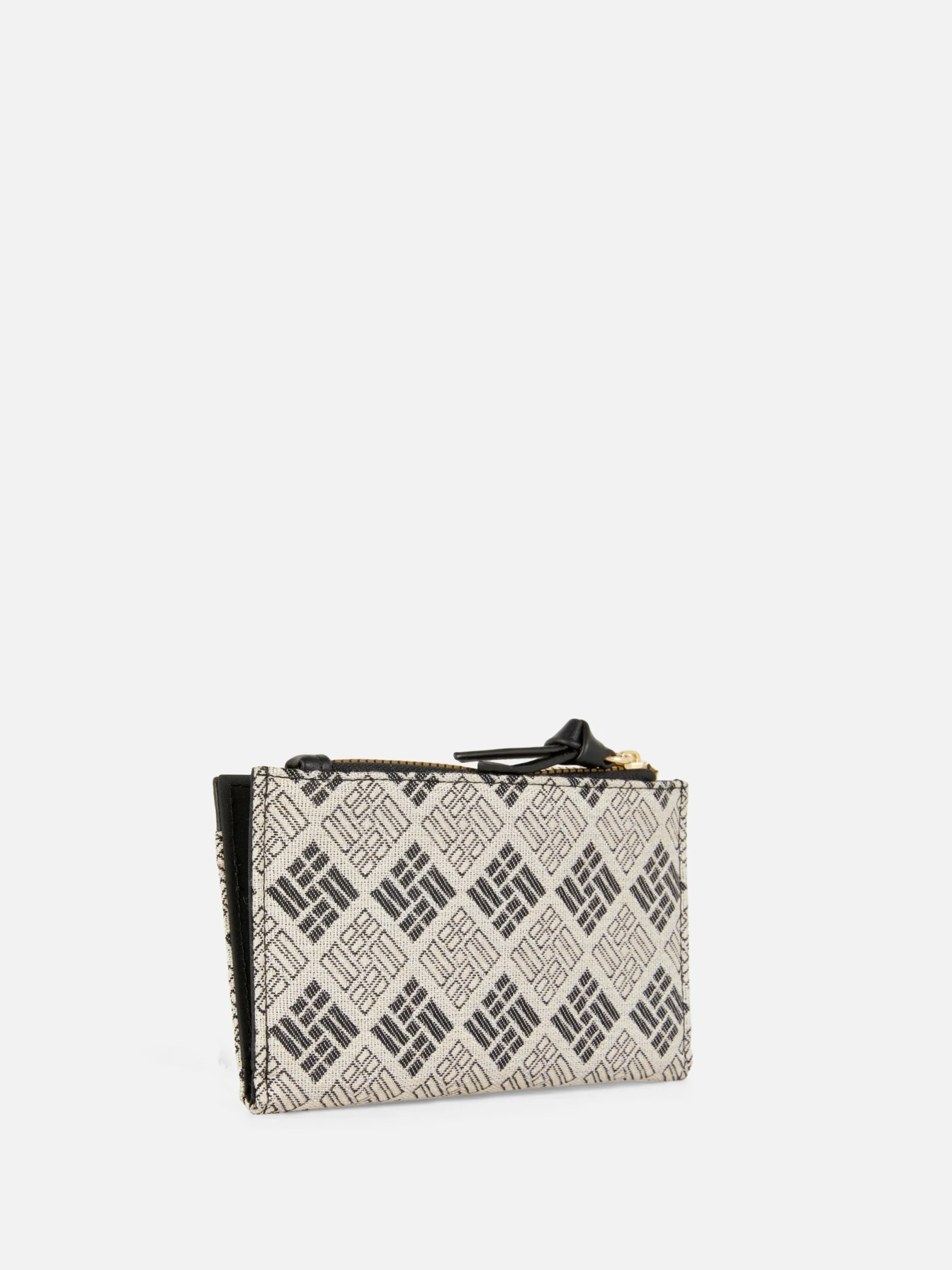 Sacs Et Porte-Monnaie|Primark Portefeuille Pliant à Monogramme Noir