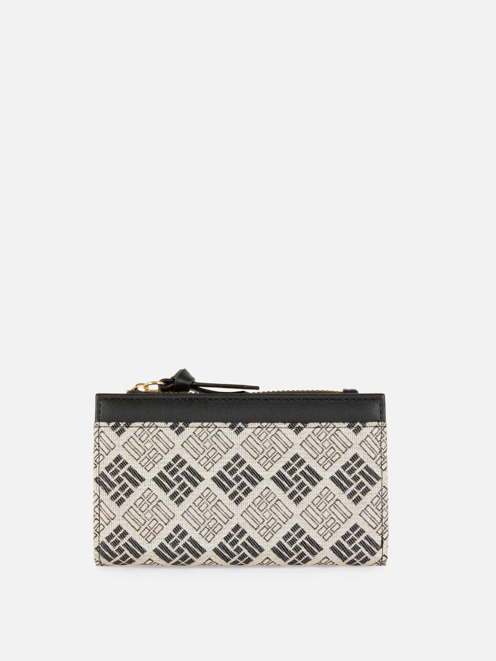 Sacs Et Porte-Monnaie|Primark Portefeuille Pliant à Monogramme Noir