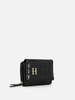Sacs Et Porte-Monnaie|Primark Porte-monnaie En Simili Cuir Effet Croco Avec Initiale Noir