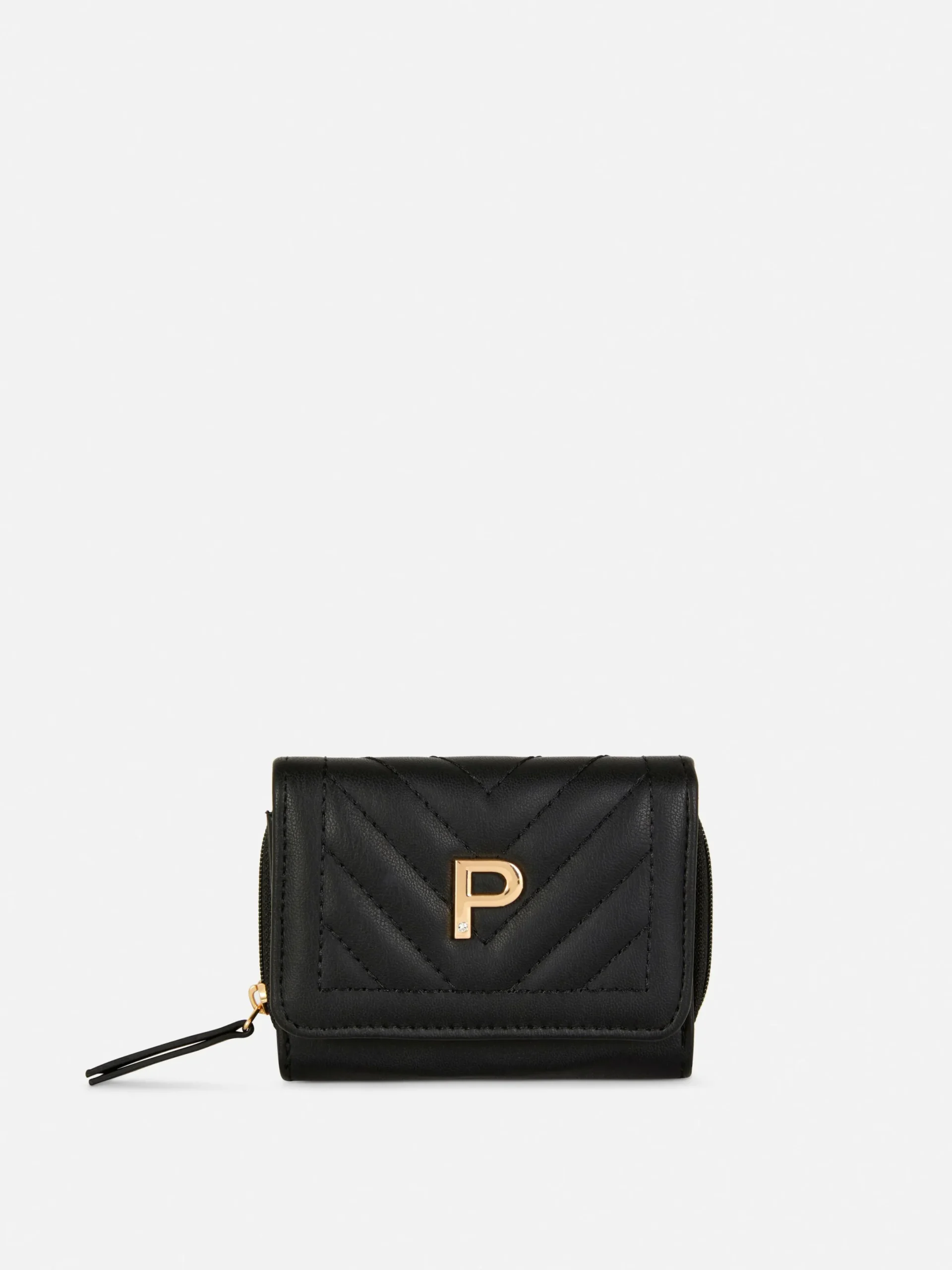Sacs Et Porte-Monnaie|Primark Porte-monnaie Matelassé à Initiale Noir