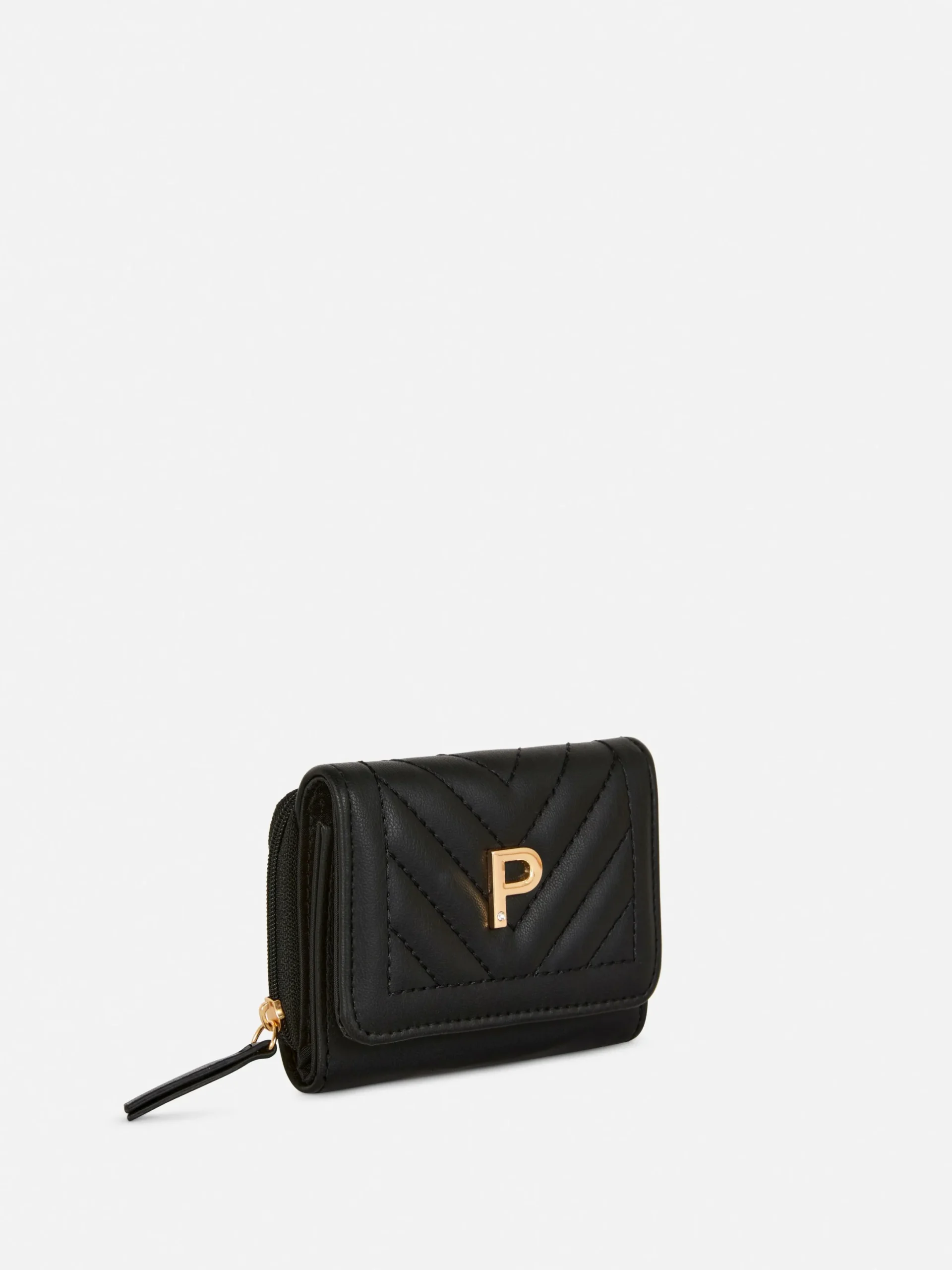 Sacs Et Porte-Monnaie|Primark Porte-monnaie Matelassé à Initiale Noir