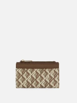 Sacs Et Porte-Monnaie|Primark Porte-monnaie Zippé à Monogramme Chocolat