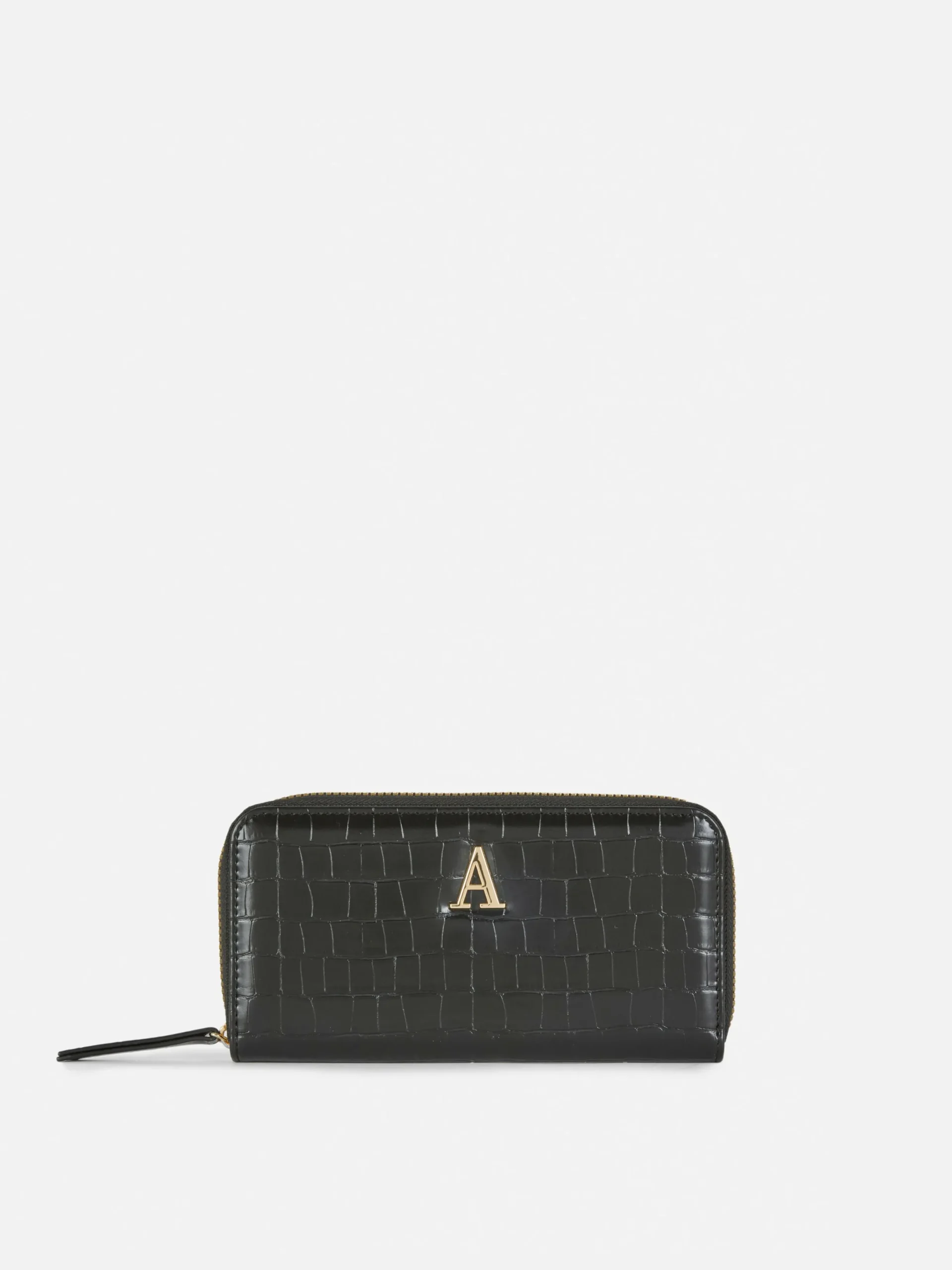 Sacs Et Porte-Monnaie|Primark Porte-monnaie Zippé En Imitation Croco à Initiale Noir
