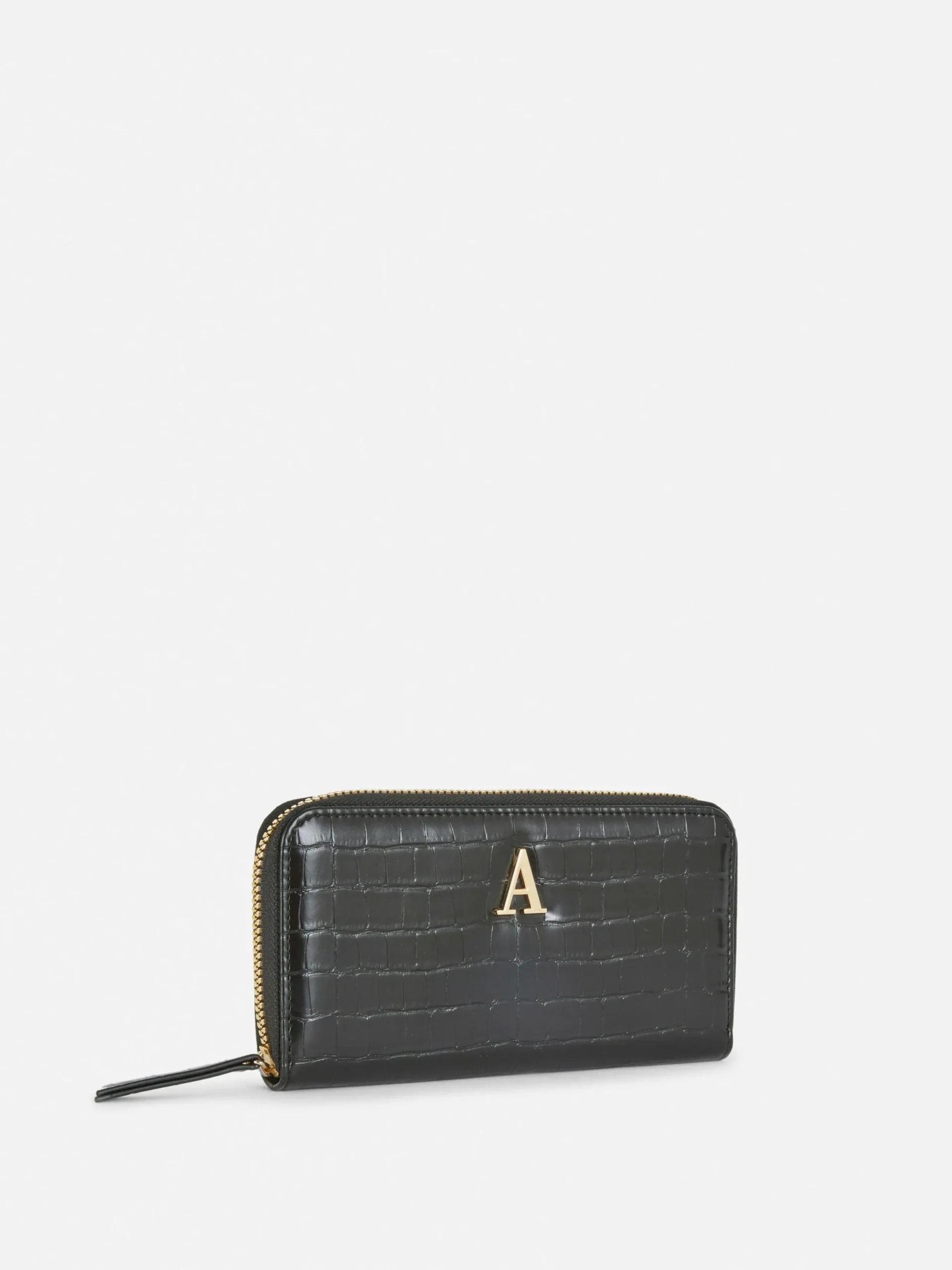Sacs Et Porte-Monnaie|Primark Porte-monnaie Zippé En Imitation Croco à Initiale Noir