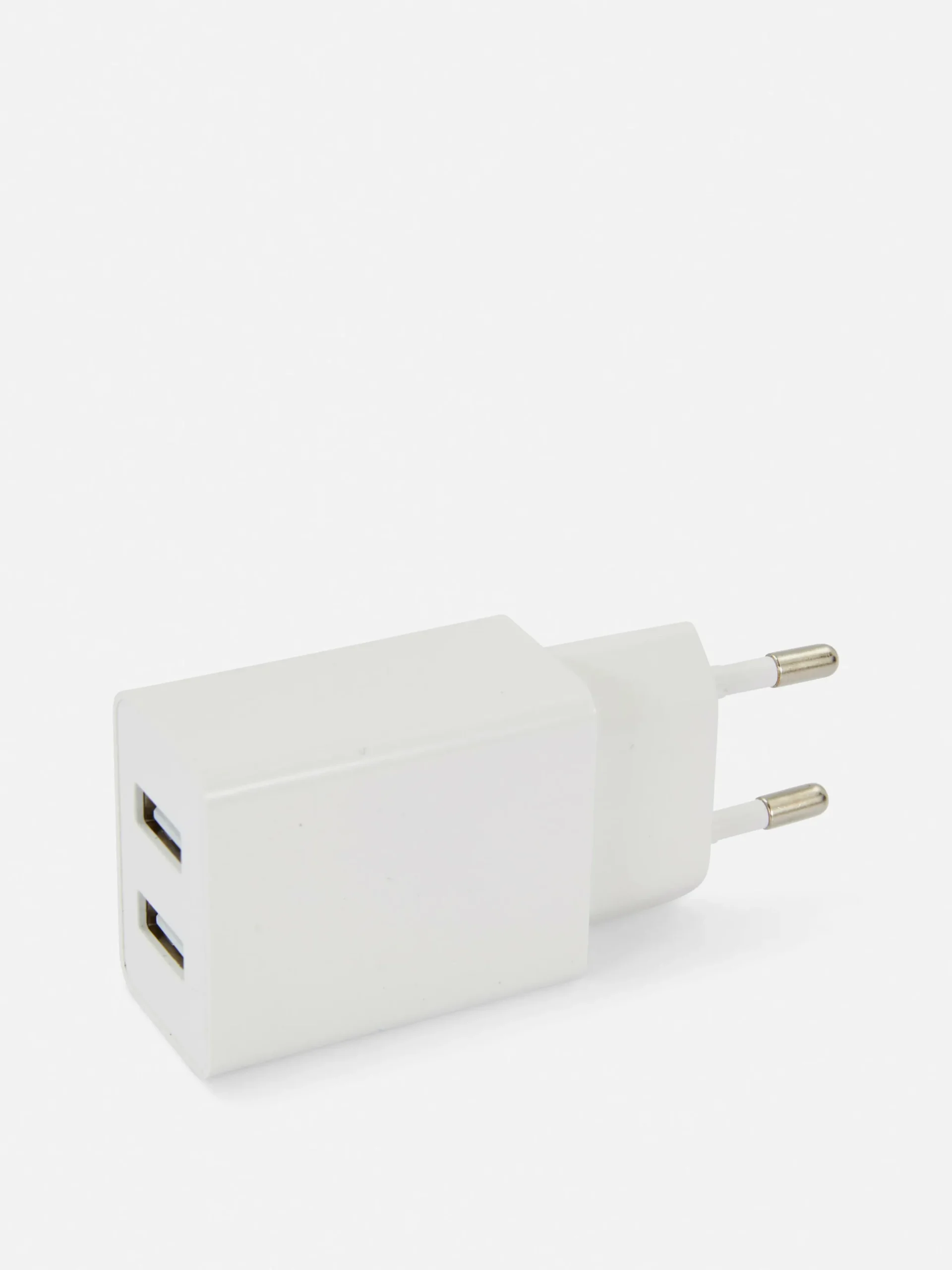 Chargeurs|Primark Prise USB à Double Fiche Blanc