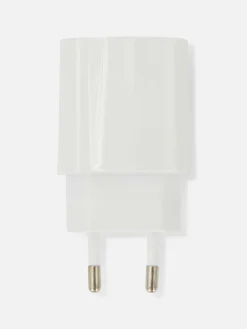Chargeurs|Primark Prise USB Double à Deux Broches 10 W Blanc
