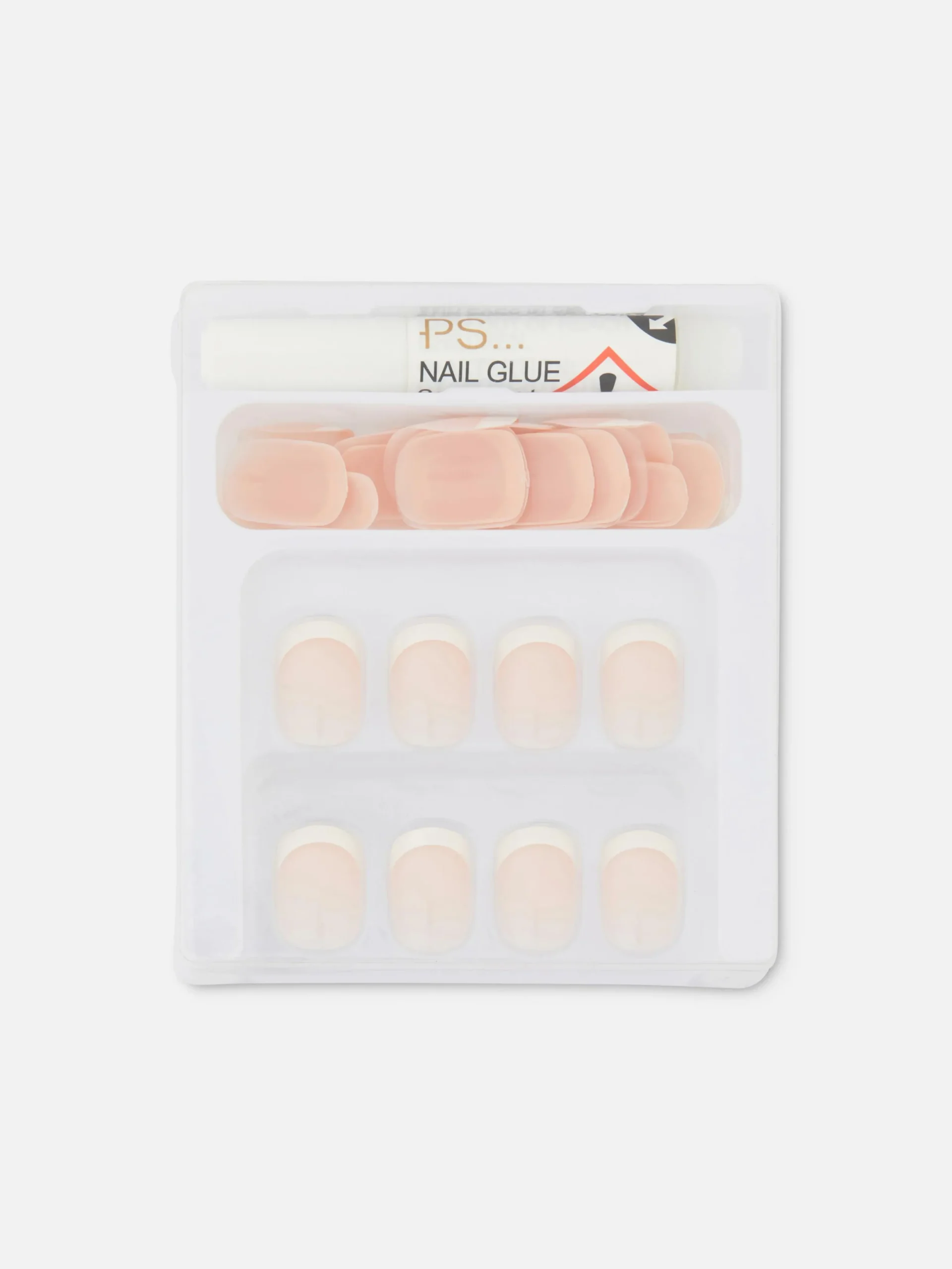 Faux Ongles|Primark PS... Faux Ongles Brillants à Pointe Carrée Nude