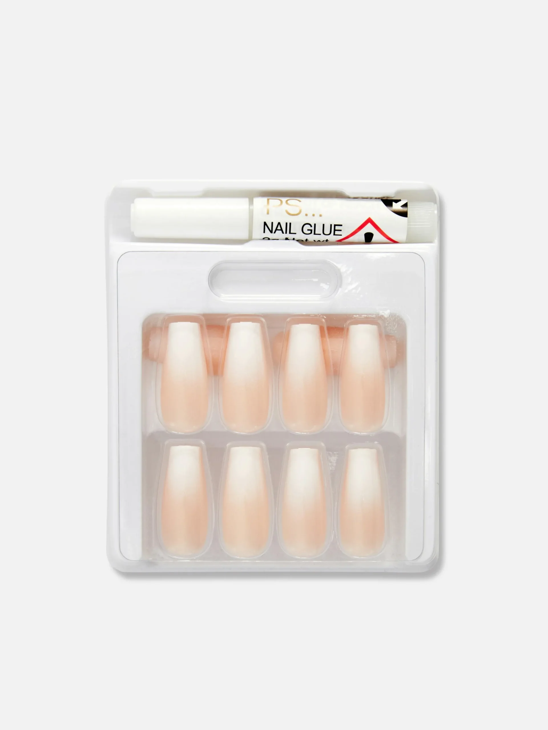 Faux Ongles|Primark PS... Faux Ongles Brillants Stiletto Effet Dégradé Nude