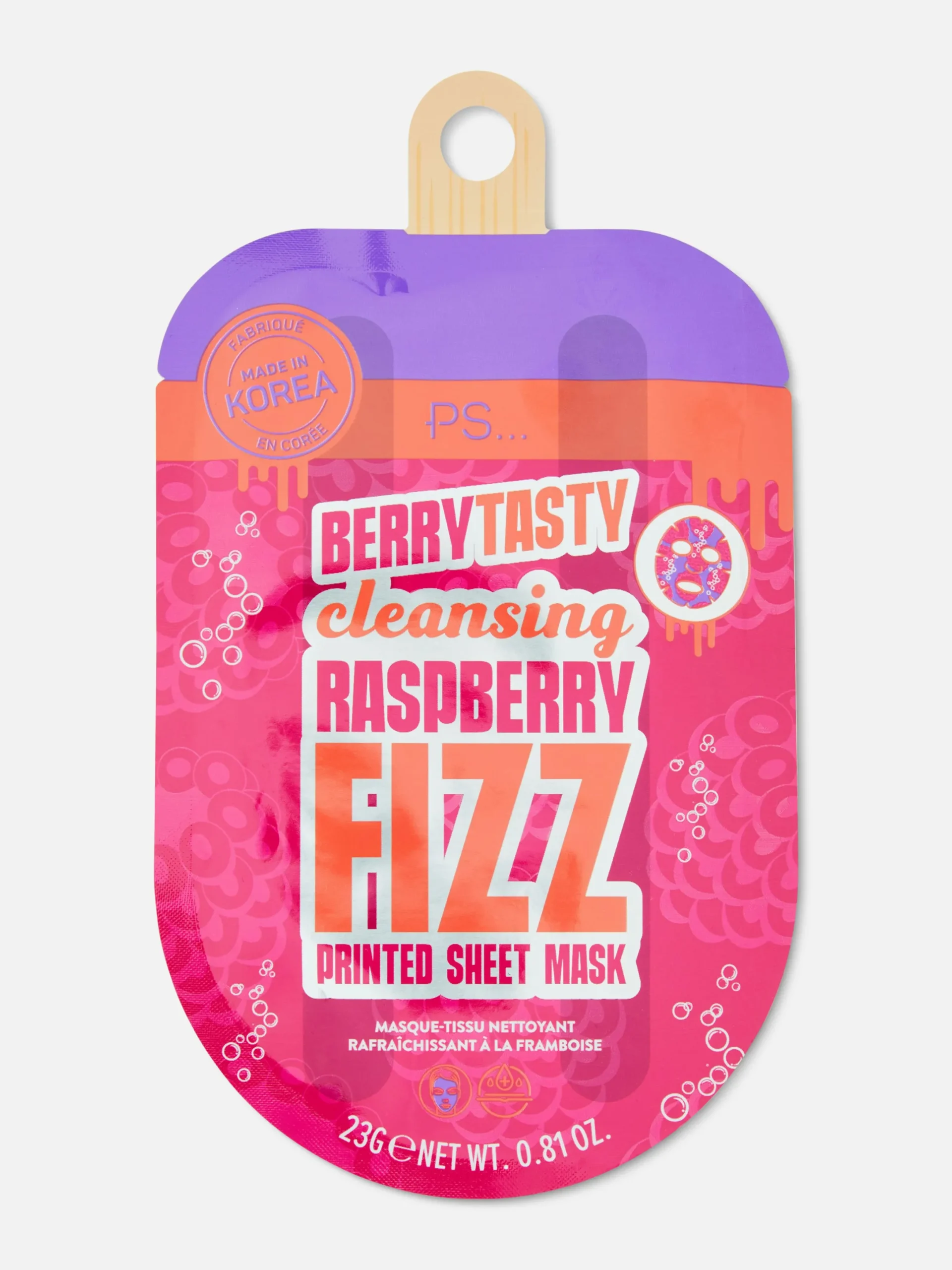 Masques Pour Le Visage|Primark PS... Masque-tissu Fizz Framboise Multicolore