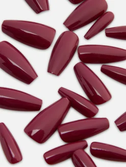 Faux Ongles|Primark PS... Stiletto Gloss Faux Ongles Bordeaux