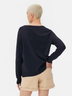 Pulls Et Gilets|Primark Pull à Col En V Essential Bleu marine