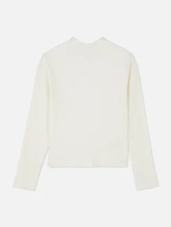 Pulls Et Gilets|Primark Pull à Col Ras Du Cou Côtelé Écru
