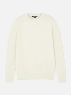 Pulls Et Gilets|Primark Pull à Col Ras-du-cou En Point De Panier Tressé Écru