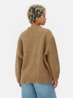 Pulls Et Gilets|Primark Pull à Col Ras-du-cou Oversize Camel