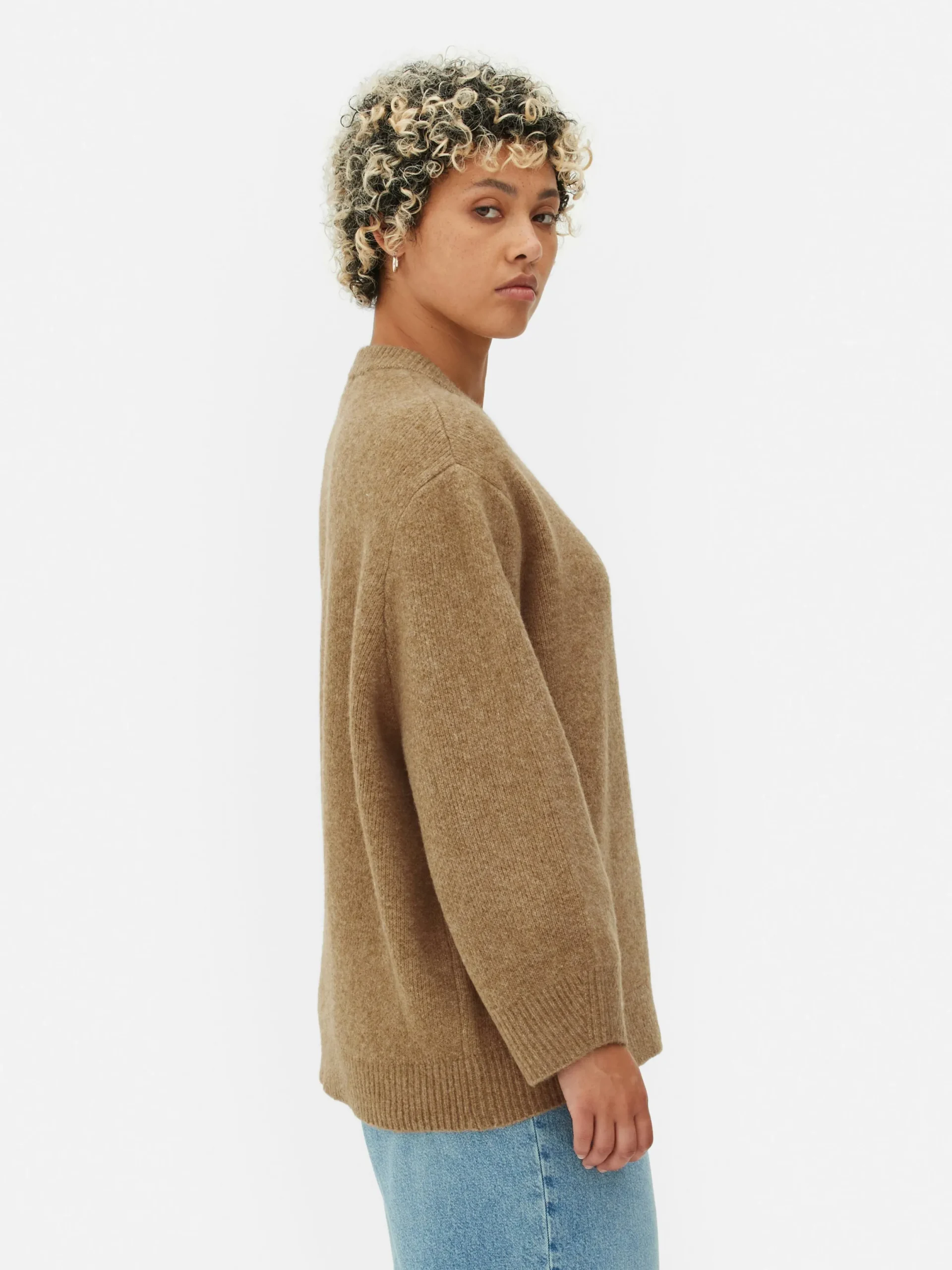 Pulls Et Gilets|Primark Pull à Col Ras-du-cou Oversize Camel