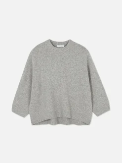 Pulls Et Gilets|Primark Pull à Col Ras-du-cou Oversize Gris clair