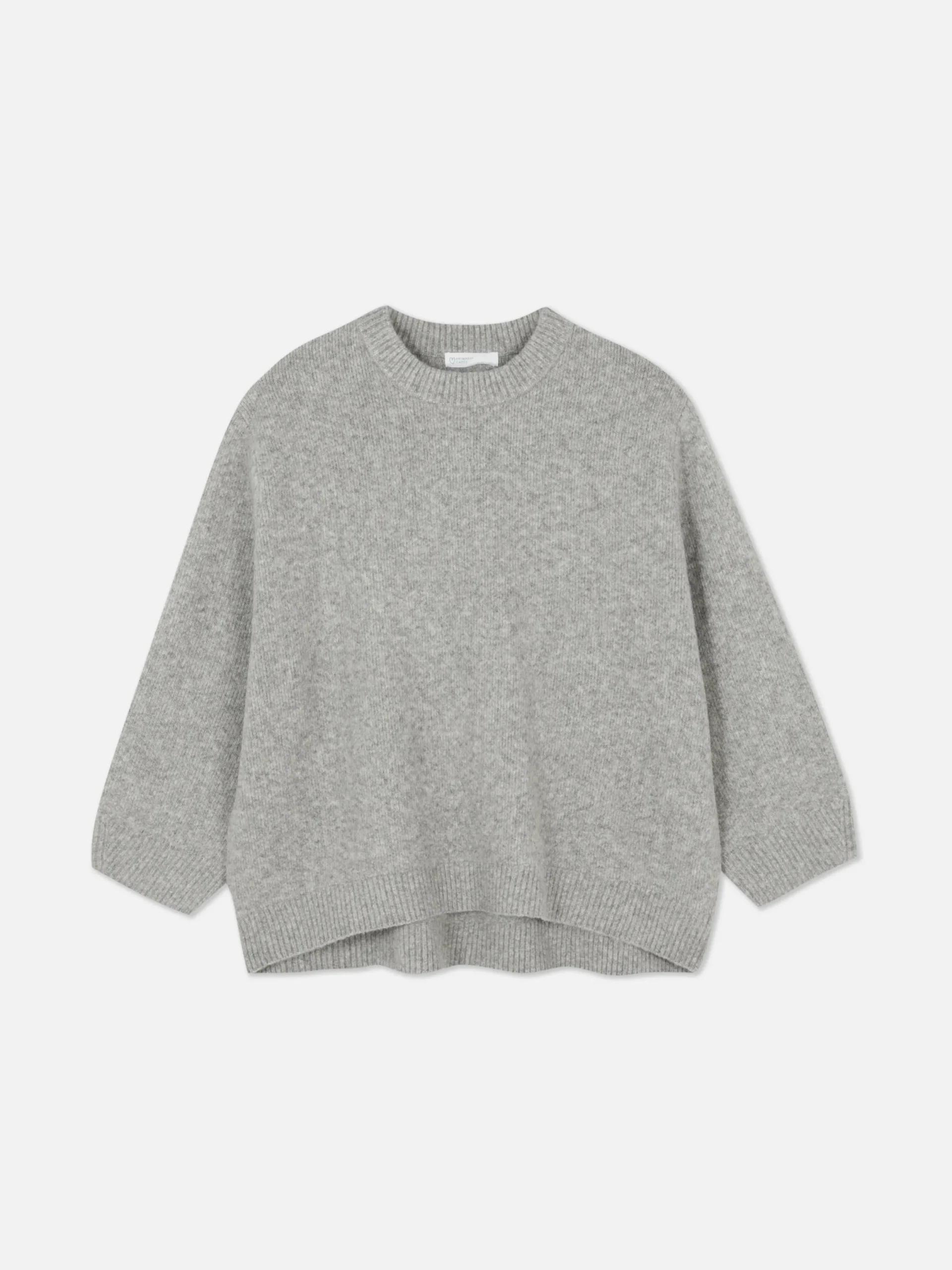 Pulls Et Gilets|Primark Pull à Col Ras-du-cou Oversize Gris clair