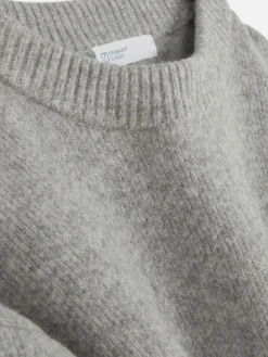 Pulls Et Gilets|Primark Pull à Col Ras-du-cou Oversize Gris clair