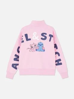Sweats À Capuche Et Sweat-Shirts|Primark Pull à Col Zippé Disney Stitch & Angel Rose