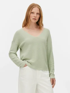 Pulls Et Gilets|Primark Pull à Manches Longues Et Col Bateau Vert menthe