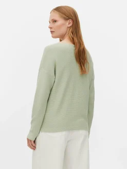 Pulls Et Gilets|Primark Pull à Manches Longues Et Col Bateau Vert menthe