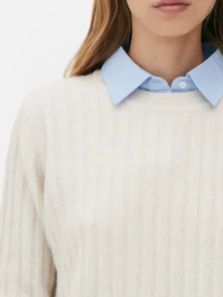 Pulls Et Gilets|Primark Pull Chemise Deux-en-un Ivoire
