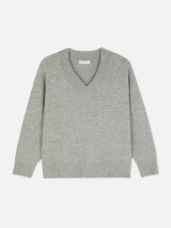 Pulls Et Gilets|Primark Pull Col V Gris