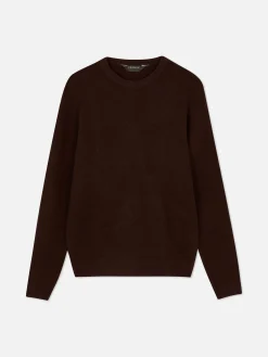 Pulls Et Gilets|Primark Pull Côtelé à Col Ras-du-cou Bordeaux