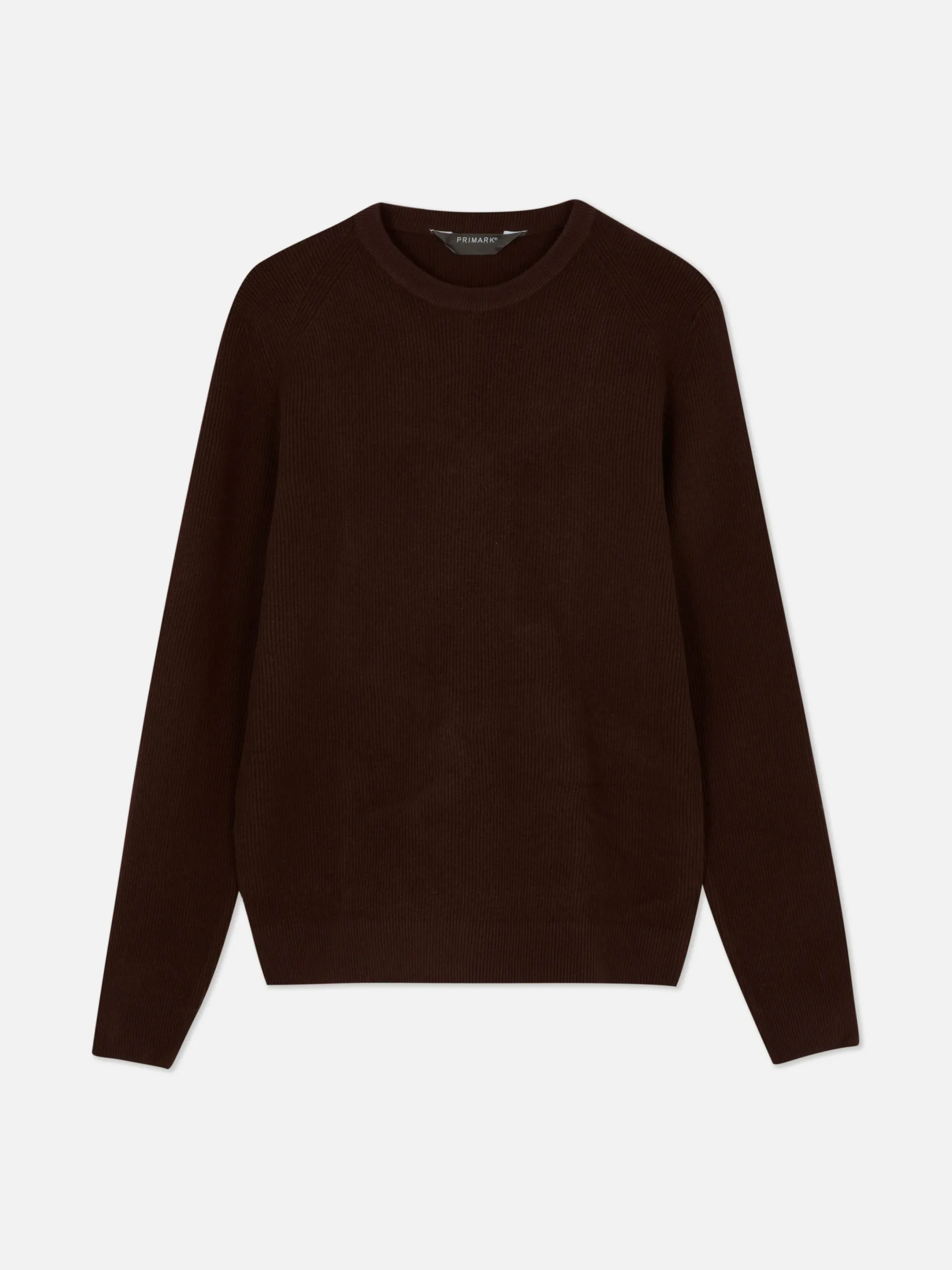 Pulls Et Gilets|Primark Pull Côtelé à Col Ras-du-cou Bordeaux
