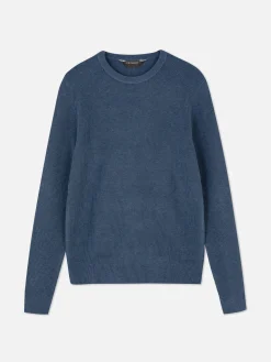 Pulls Et Gilets|Primark Pull Côtelé à Col Ras-du-cou Bleu