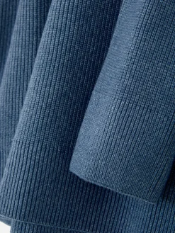 Pulls Et Gilets|Primark Pull Côtelé à Col Ras-du-cou Bleu