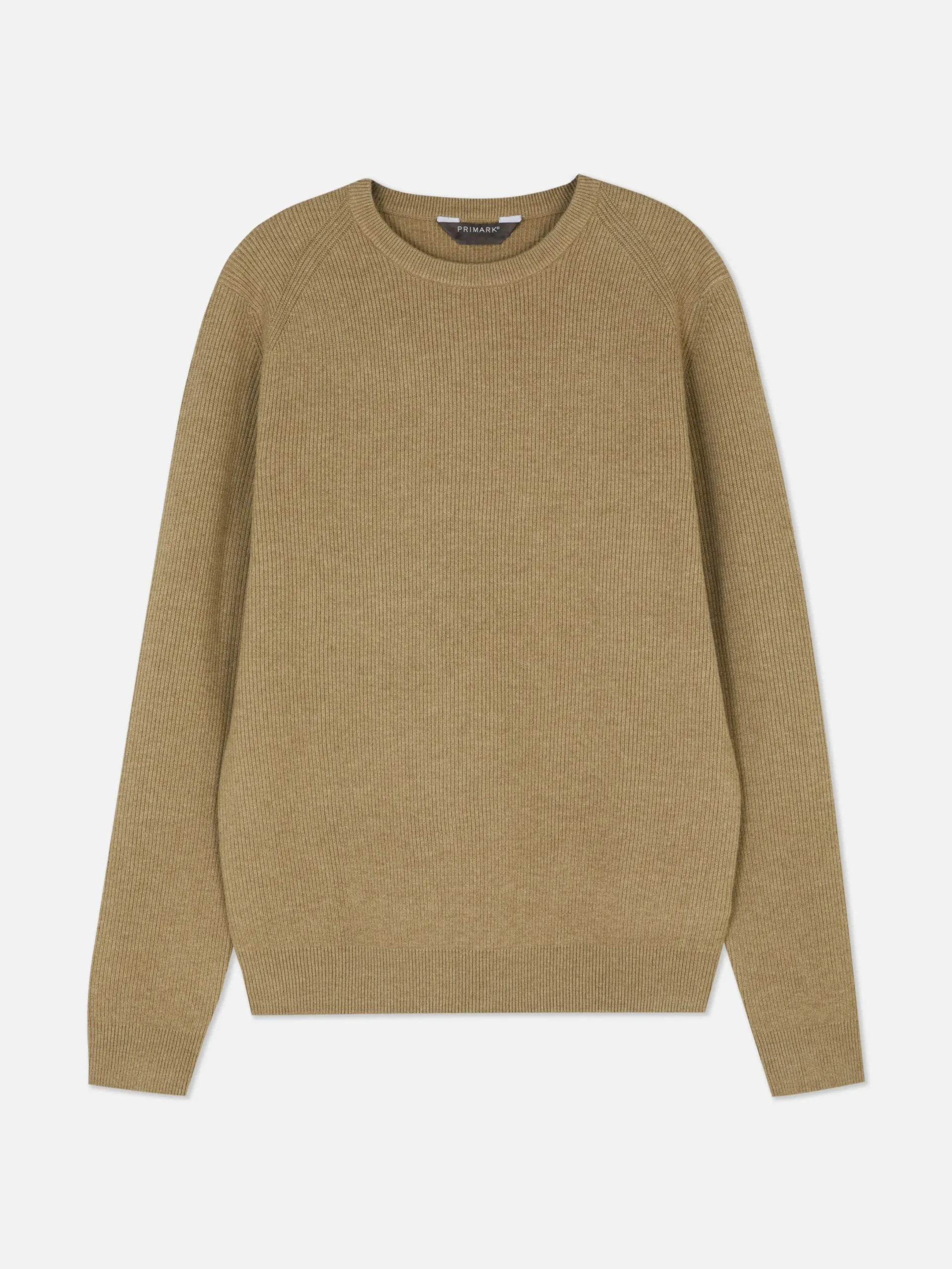 Pulls Et Gilets|Primark Pull Côtelé à Col Ras-du-cou Taupe