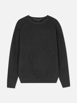 Pulls Et Gilets|Primark Pull Côtelé à Col Ras-du-cou Anthracite