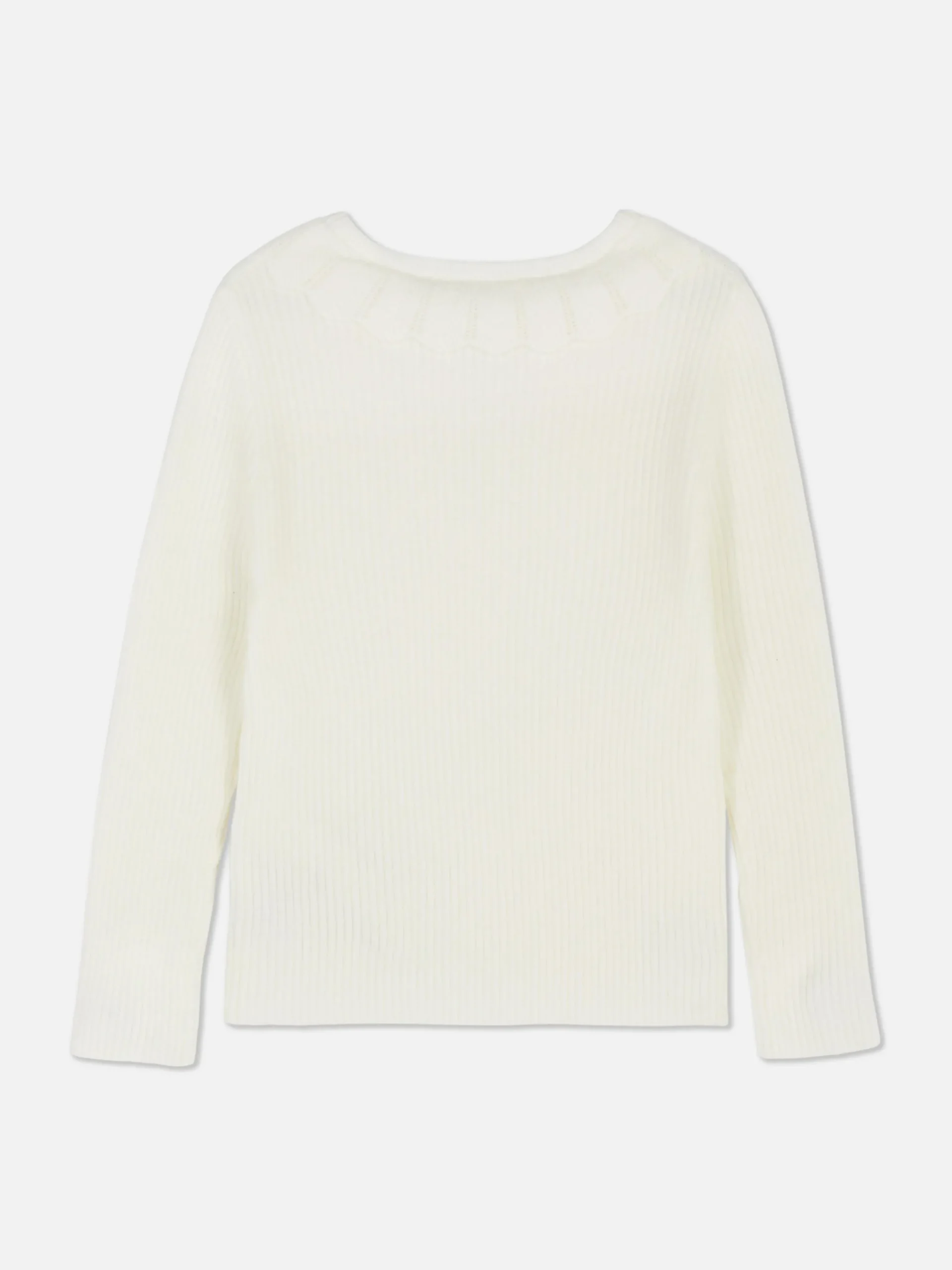 Pulls Et Gilets|Primark Pull Côtelé Avec Col à Volants Écru