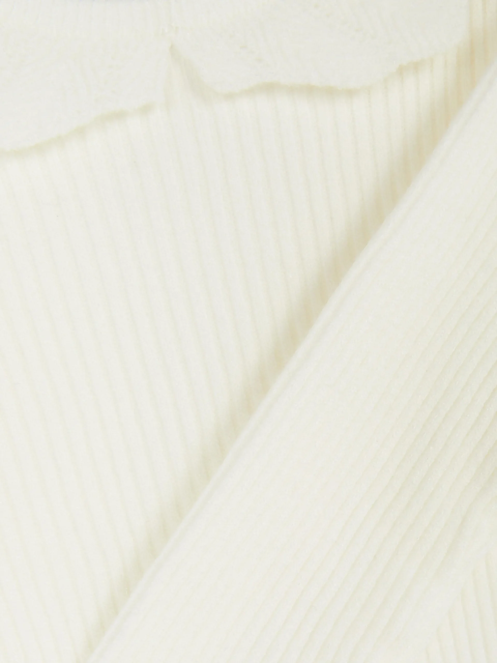 Pulls Et Gilets|Primark Pull Côtelé Avec Col à Volants Écru