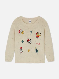 Pulls Et Gilets|Primark Pull De Noël Disney Mickey Mouse Et Ses Amis Grège