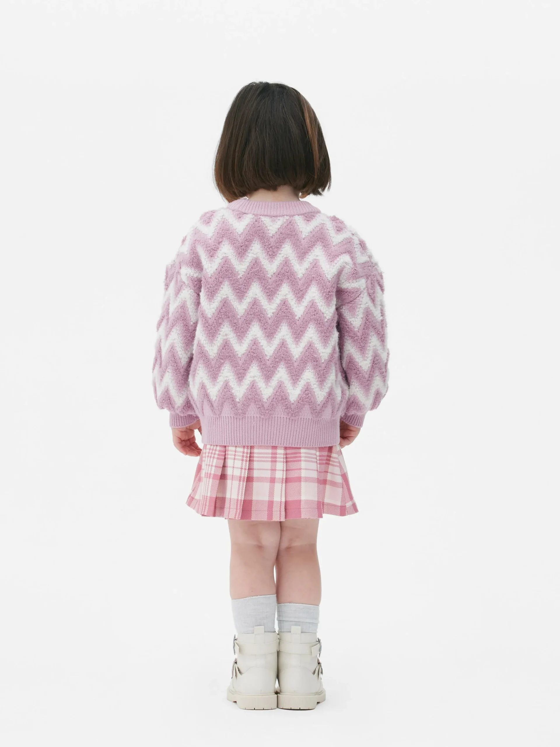 Pulls Et Gilets|Primark Pull En Maille Duveteuse à Motif Zigzag Rose