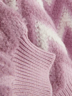 Pulls Et Gilets|Primark Pull En Maille Duveteuse à Motif Zigzag Rose