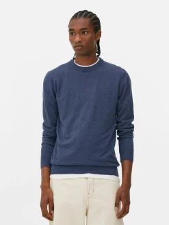 Pulls Et Gilets|Primark Pull En Maille Fine à Col Ras-du-cou Bleu