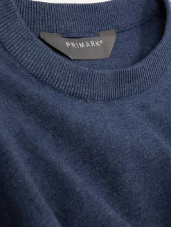 Pulls Et Gilets|Primark Pull En Maille Fine à Col Ras-du-cou Bleu