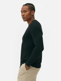 Pulls Et Gilets|Primark Pull En Maille Fine à Col Ras-du-cou Noir