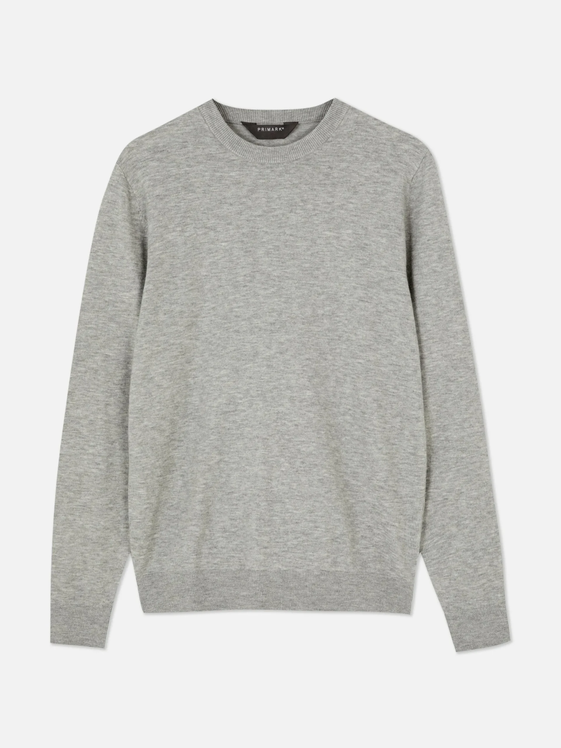 Pulls Et Gilets|Primark Pull En Maille Fine à Col Ras-du-cou Gris