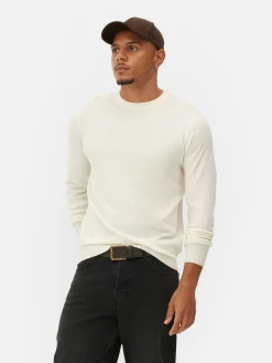 Pulls Et Gilets|Primark Pull En Maille Fine à Col Ras-du-cou Écru