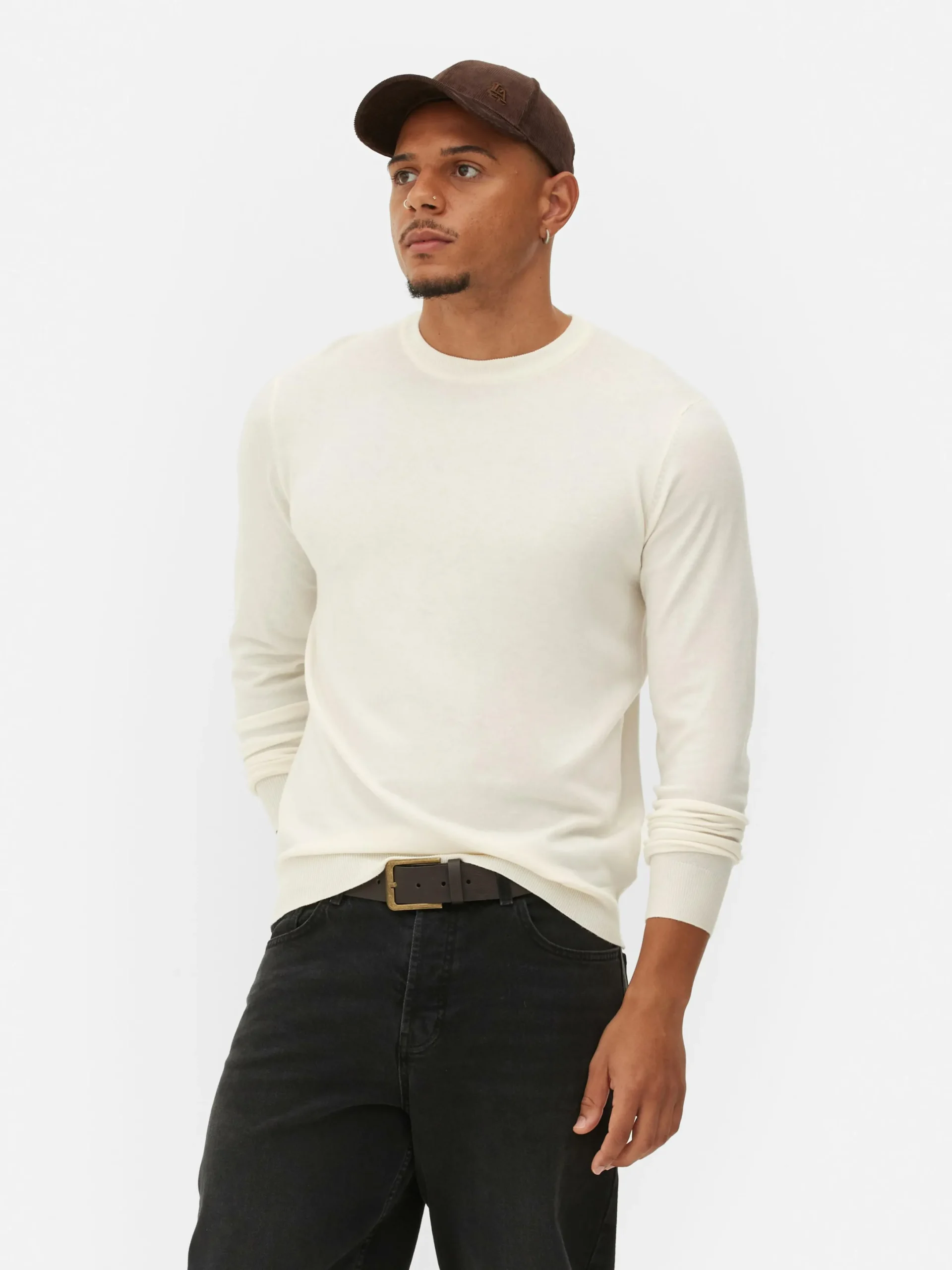 Pulls Et Gilets|Primark Pull En Maille Fine à Col Ras-du-cou Écru