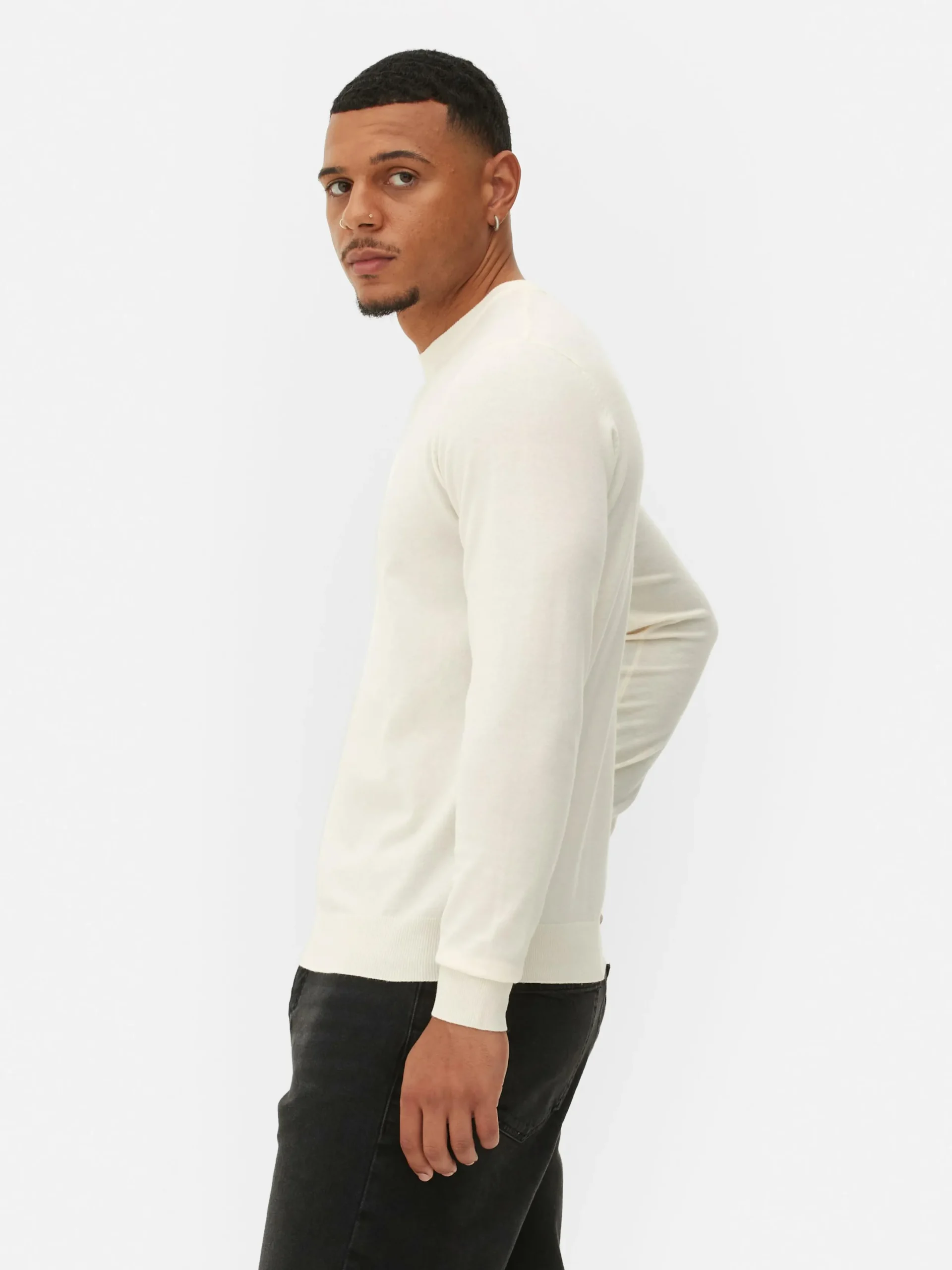 Pulls Et Gilets|Primark Pull En Maille Fine à Col Ras-du-cou Écru